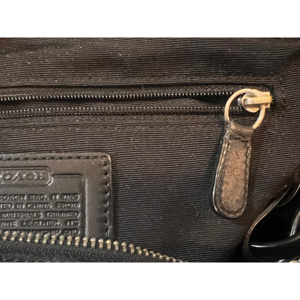 Coach Signature Ergo Hobo Black Jacquard Leather Shoulder Bag 10600 - Picture 8 of 14